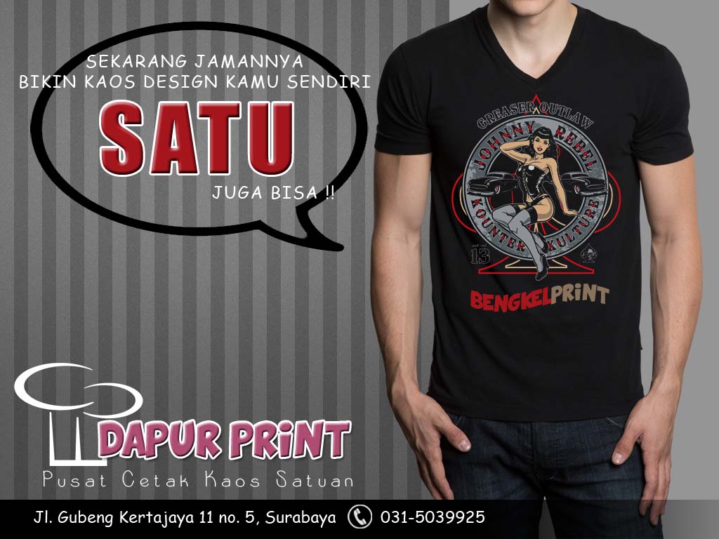 jasa cetak kaos satuan