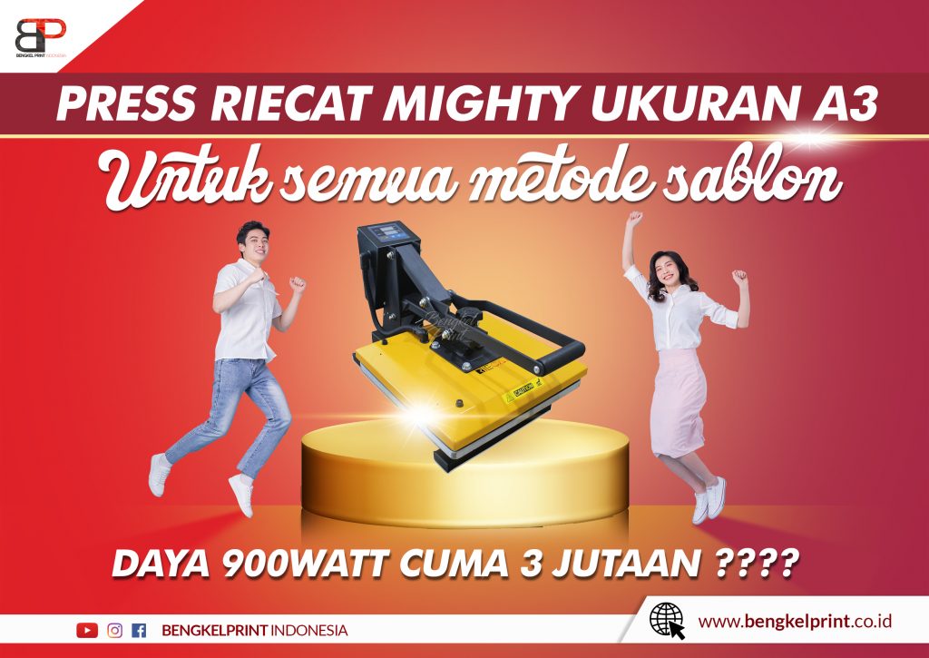 Jual Mesin Press Kaos 900watt mighty
